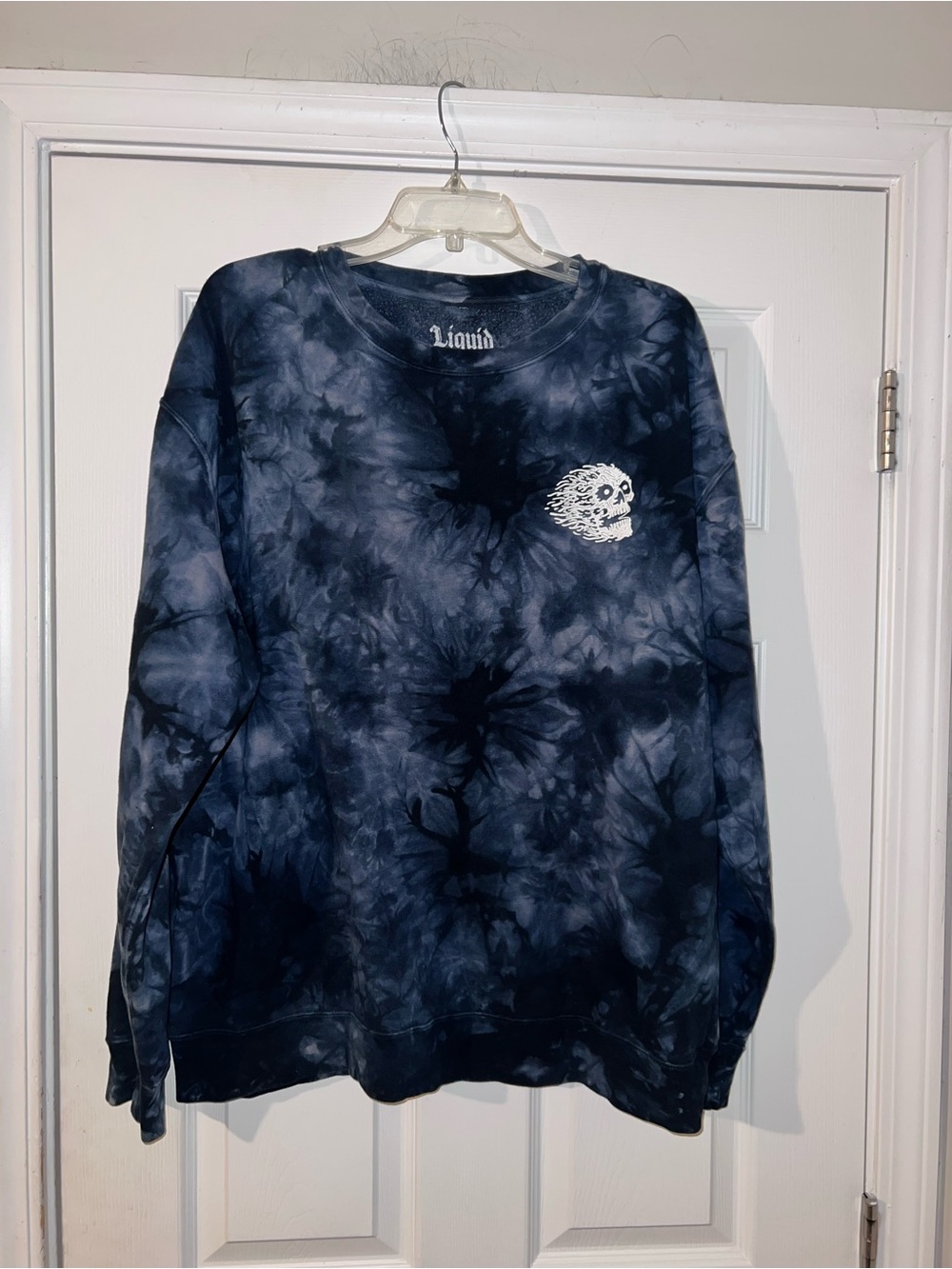 Liquid Death Instant Death crewneck sweatshirt funeral haze tie-dye men’s XL